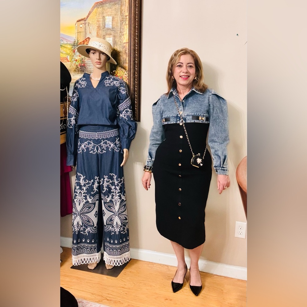 Denim dress